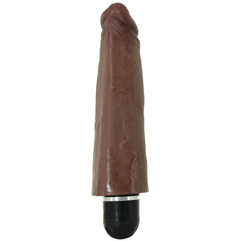 King Cock 8" Vibrating Stiffy in Brown