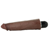 King Cock 8" Vibrating Stiffy in Brown