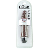 King Cock 8" Vibrating Stiffy in Brown