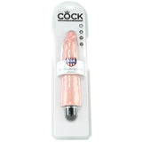 King Cock 9" Vibrating Stiffy in Vanilla