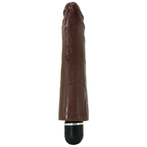 King Cock 9" Vibrating Stiffy in Brown