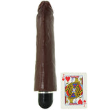 King Cock 9" Vibrating Stiffy in Brown