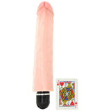 King Cock 10" Vibrating Stiffy in Vanilla