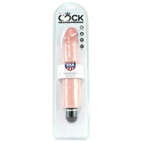 King Cock 10" Vibrating Stiffy in Vanilla