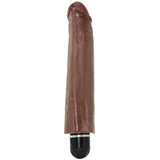 King Cock 10" Vibrating Stiffy in Brown