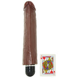 King Cock 10" Vibrating Stiffy in Brown