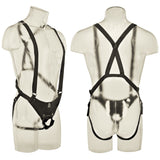 King Cock 10" Hollow Strap-On Suspender System in Flesh