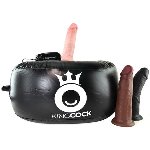 King Cock Deluxe Vibrating Inflatable Hot Seat