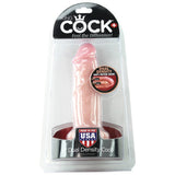 King Cock Dual Density 6" Dildo in Flesh