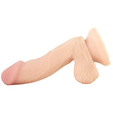 King Cock Dual Density 6.5" Dildo with Balls in Flesh