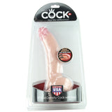 King Cock Dual Density 9" Dildo with Balls in Flesh