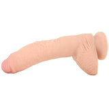 King Cock Dual Density 10" Dildo with Balls in Flesh Tone