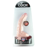 King Cock Dual Density 10" Dildo with Balls in Flesh Tone