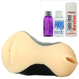 PDX Elite Double Penetration Vibrating Stroker