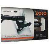 Zoro 5.5 Unisex Silicone Strap-On in Black