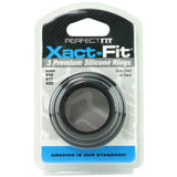 Xact-Fit Silicone Cock Ring Set Sizes 14 17 & 20