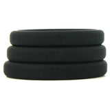 Xact-Fit Silicone Cock Ring Set Sizes 17 18 & 19