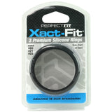 Xact-Fit Silicone Cock Ring Set Sizes 20 21 & 22