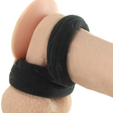 SilaSkin Cock & Ball Stretcher Ring in Black