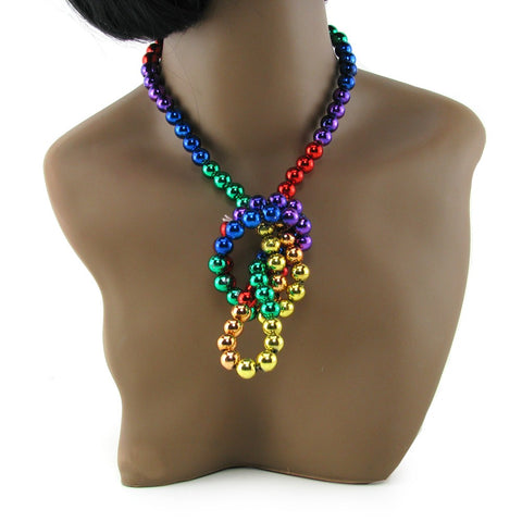 Rainbow Mardi Gras Pride Beads