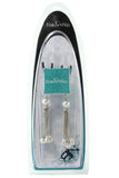 Tweezer Nipple Clamps with Pearl Beaded Tassels in White Pe