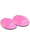 Round Sequin Nipple Covers with Rainbow Beads in Magenta