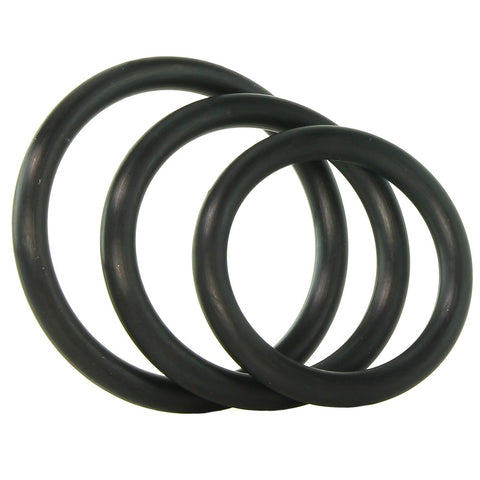 Nitrile Erection Rings 3 Pack in Black