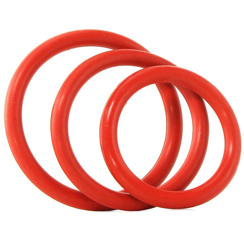Nitrile Erection Rings 3 Pack in Red