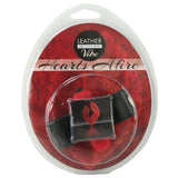 Leather 3 Speed Vibrating Erection Ring in Red