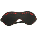 Heart Inlay Leather Blindfold