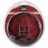 Heart Inlay Leather Buckled Collar