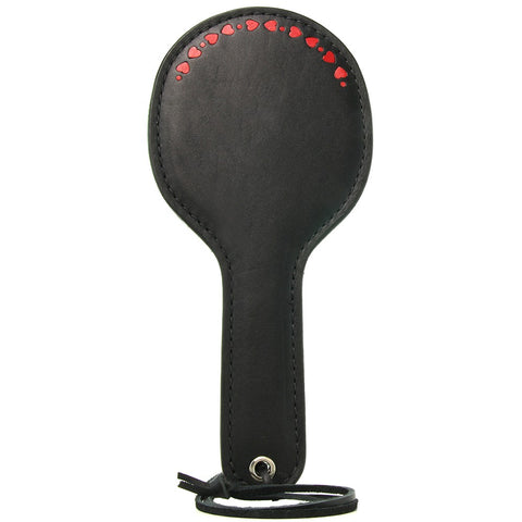 Heart Inlay Leather Paddle