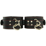 Heart Inlay Leather Ankle Restraints