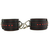 Heart Inlay Leather Ankle Restraints