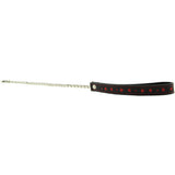 Heart Inlay Leather 24 Inch Chain Leash