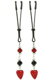 Red Charmed Tweezer Clamps