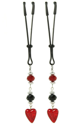 Red Charmed Tweezer Clamps