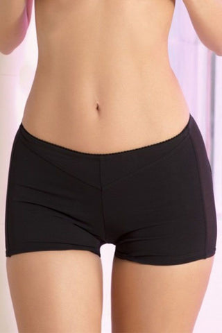Open Back Black Boyshort in S/M