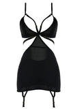 Hot and Harnessed Chemise and G-String in S/M