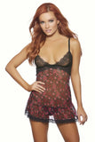 Sweet Rose Babydoll with Matching Panty in S