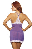 Risque Purple and Pink Halter Chemise in L