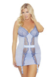 Blue Bell Lace and Mesh Chemise and Panty in 1X