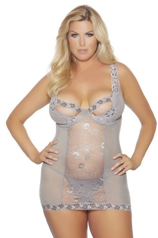 Midnight Dream Chemise and Panty in 3X