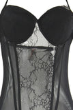 Black Mesh Padded Teddy in M/L