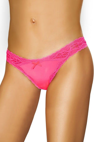 Hot Pink Staple Thong in S/M