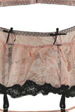 3 Pc. Pink Hookin' Up Bra, Skirt & G-String Set in S/M