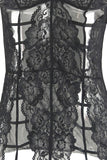 Caged Lace Garter Chemise and G-String in M/L