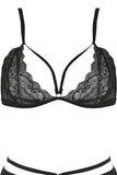 Crave Me Bra, Garter and G-String Set in M/L