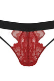 Hot Harness and Red Lace Bra and G-String in M/L