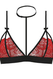 Hot Harness and Red Lace Bra and G-String in S/M